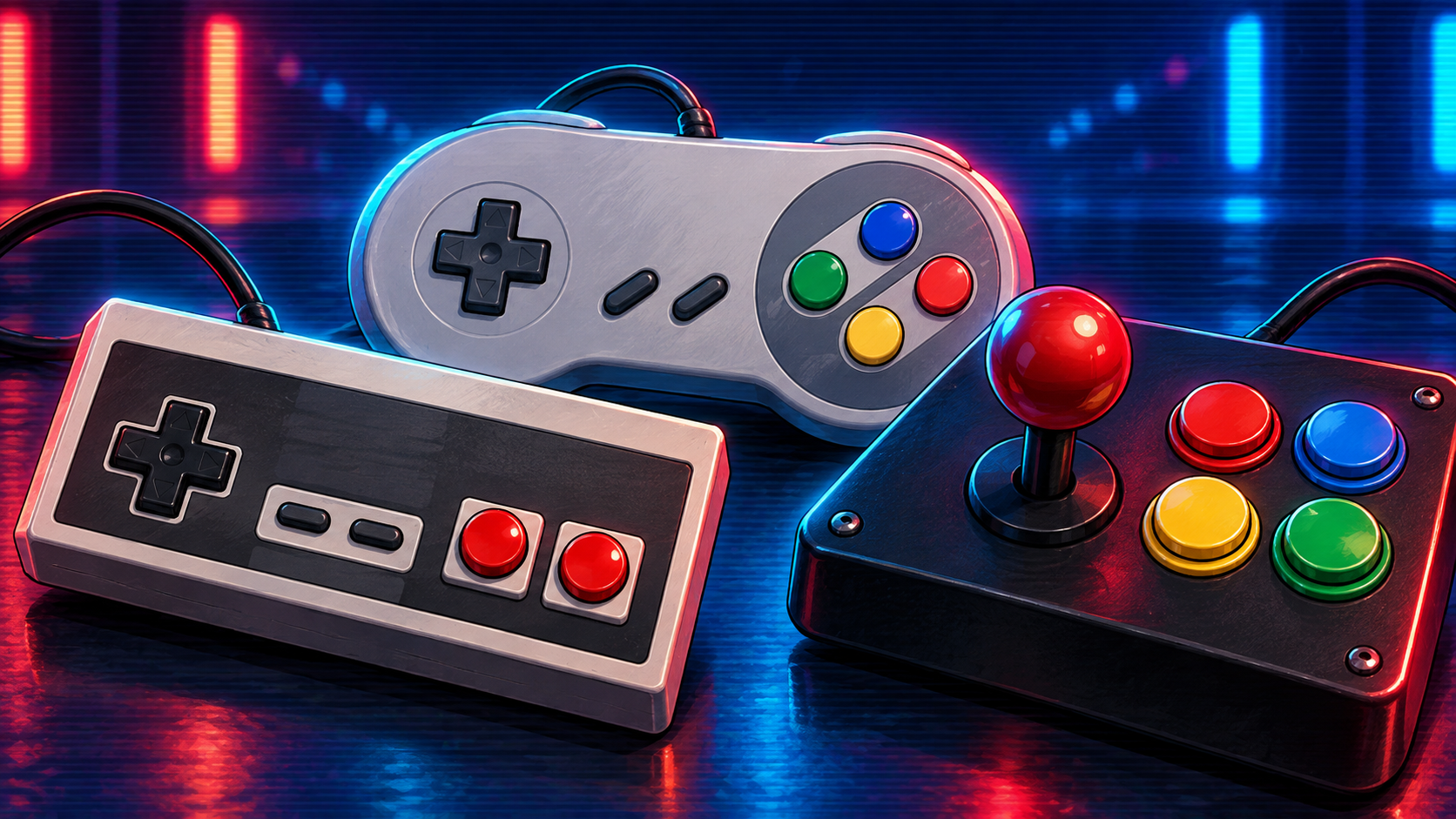 Mandos retro de 8-bit, 16-bit y arcade de Easy EMULATION