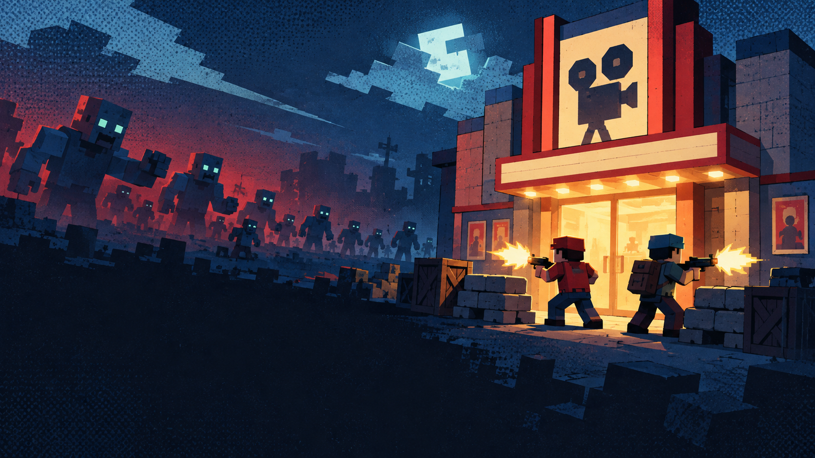 Modo Protege el Cine de Voxel Siege